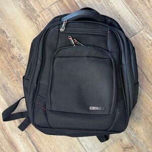 Samsonite Black Laptop Backpack Multiple Pockets Padded Straps